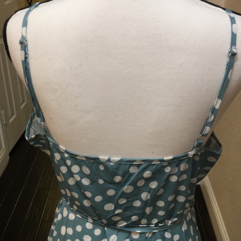 Dot Maxi Dress in Mint and white - Picture 12 of 13